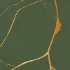 Gold Swirl, Dark Green