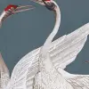 Soaring Cranes, Blue