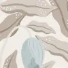 Cool Flora, Beige & Blue