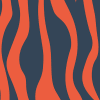 Zebra Lines, Blue & Red