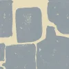 Block Print, Blue & Yellow