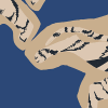 Quirky Tigers, Blue