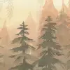 Watercolor Forest‚ Dawn