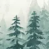 Watercolor Forest‚ Blue