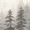 Watercolor Forest‚ Gray