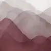 Watercolor Mountain, Burgundy