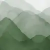 Watercolor Mountain, Green