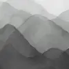 Watercolor Mountain, Black
