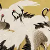 Dancing Cranes, Yellow