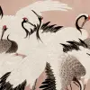 Dancing Cranes, Dusty Pink