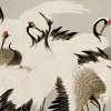 Dancing Cranes, Beige