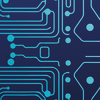 Circuit Board, Blue
