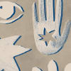 Symbolic, Blue & Beige