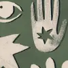 Symbolic, Green & Beige