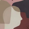 Silent Conversation, Pink & Red