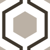 Bold Hexagon, Gray