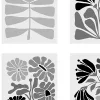 Playful Flora, Black & White