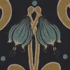 Art Nouveau Flower, Brown