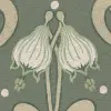 Art Nouveau Flower, Green