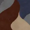Flowing Forms, Dark Blue