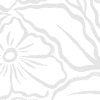 Ink Flowers, White