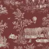 Heritage Toile, Burgundy