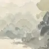 Aquarelle Landscape, Green