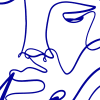 Linear Faces, Blue