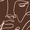 Linear Faces, Burgundy