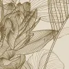 Graphic Flora, Beige