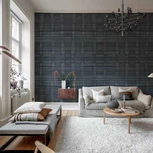 Papier peint de luxe foncé dans les tons bleus