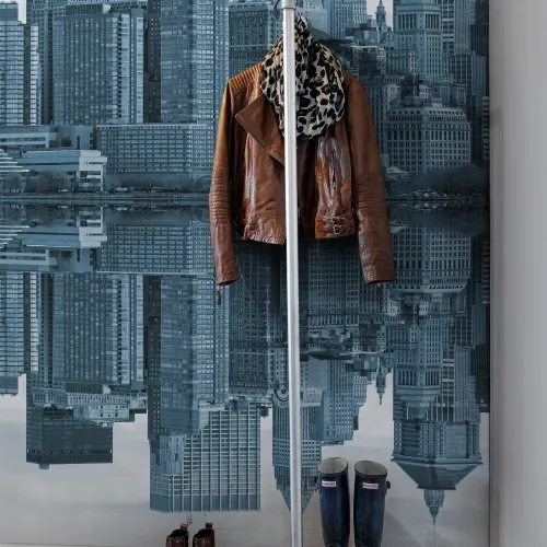 Art abstrait de New York dans une peinture murale