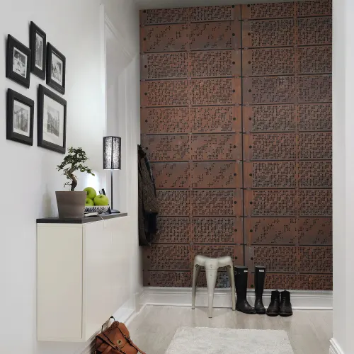 Rusty steel plates wallpaper