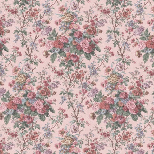 A floral romance wall mural design