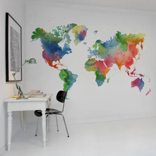 Élargissez vos horizons avec cette fabuleuse carte du monde murale