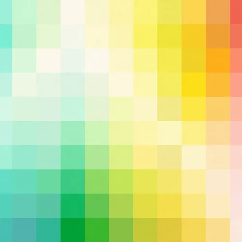 Eine Regenbogen-Tapete im quadratischen Look