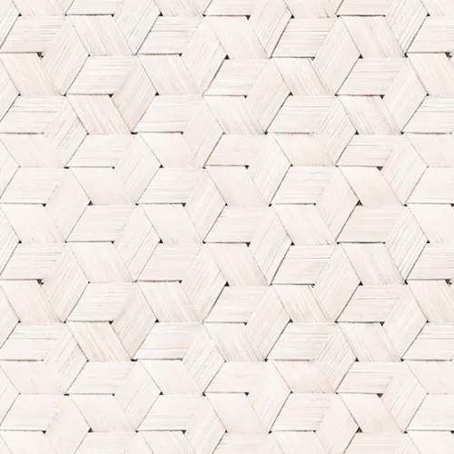 A braided wall in white