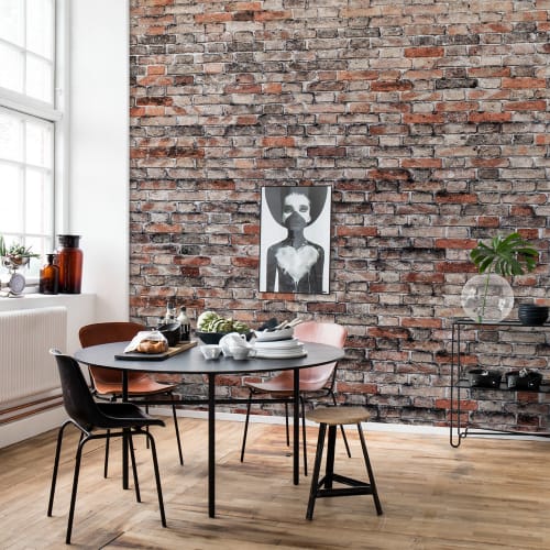Wallpaper looking like a red brick wall