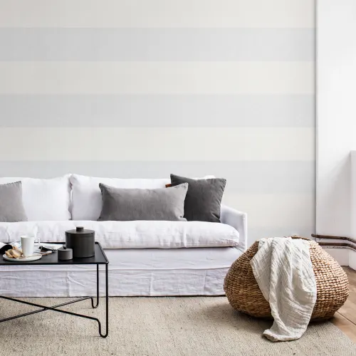 Striped linen wallpaper for the peaceful home