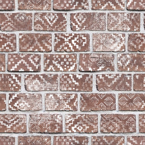 Eine Ziegel-Tapete mit wunderschönen Details