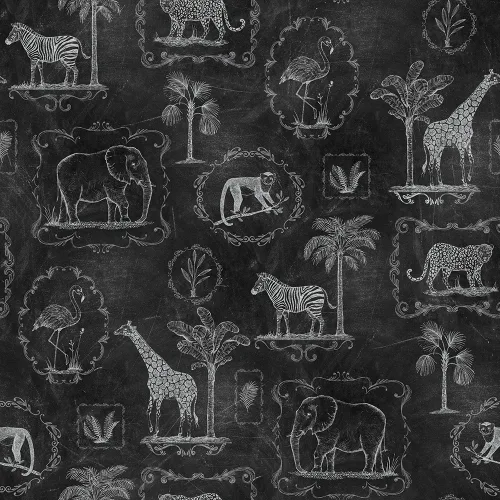 Eine traditionelle Tapete mit wunderschönen Tiermotiven