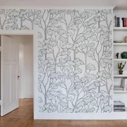 A playful, yet subtle wall mural