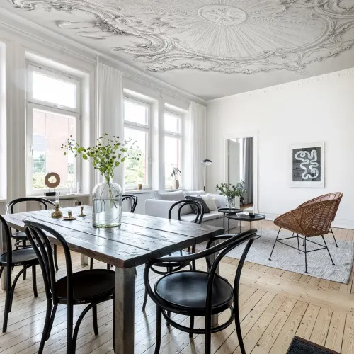 Stucco in the ceiling