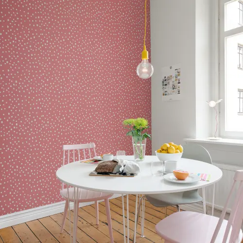 Un décor mural à pois