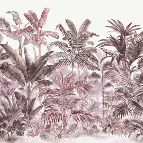 Palm trees in purple hues