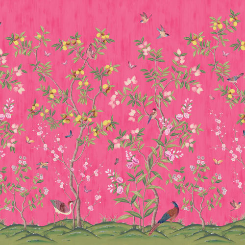 Décor mural rose passion