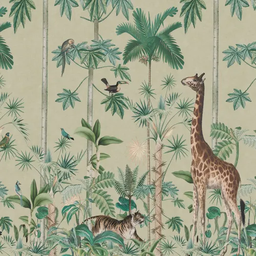 Giraffes Stroll, Sunny