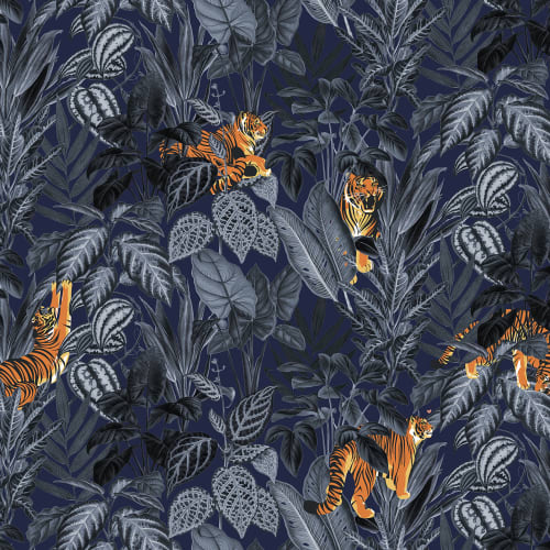 Jungle slaapkamer behang
