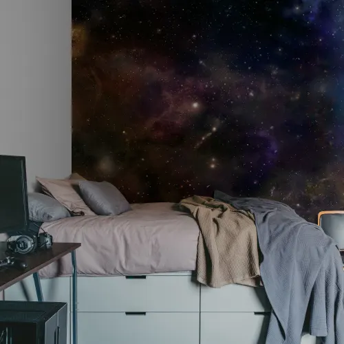 Galaxy ceiling wallpaper
