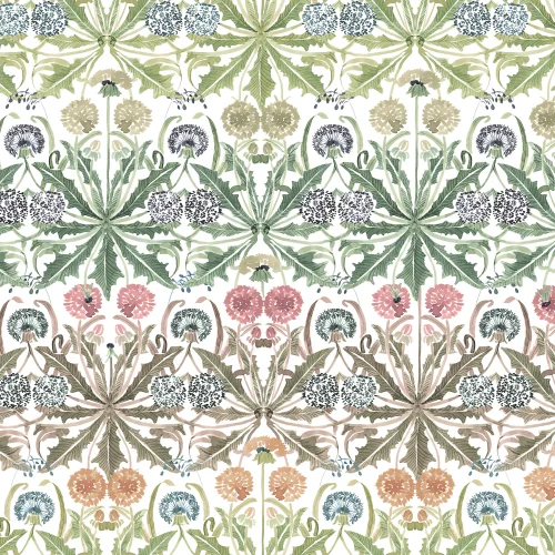 One of a kind flower wall mural